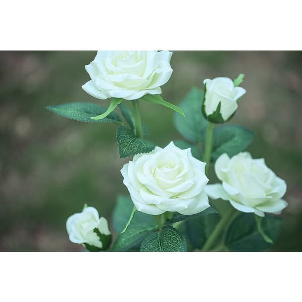 [RM]Solar flower lights for garden decoration -- white KLB