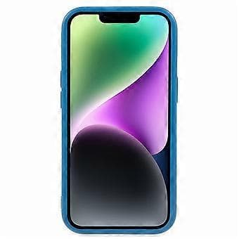 [RM]Compatible for iPhone 14 Flexible TPU Phone Case Matte Smartphone Back Cover Soft Shell (Precise Cutout for Rear Lens)(Azure)