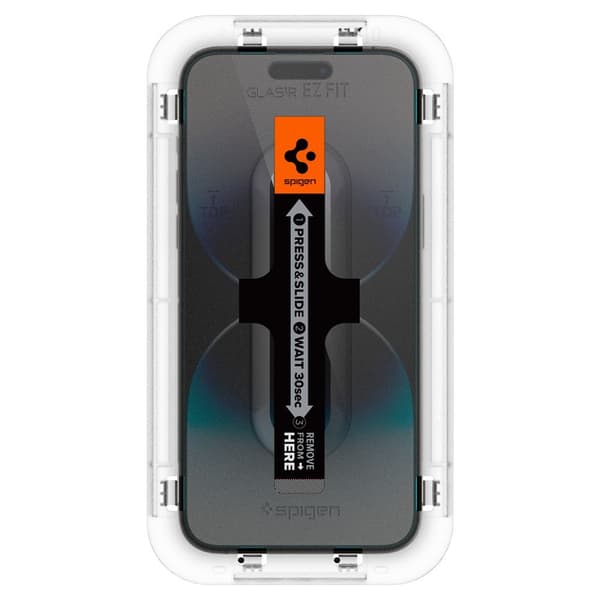 [RM]Spigen iPhone 14 Pro Max 2-PACK GLAS.tR \"Ez Fit\" Screen Protector Transparent Härdat glas