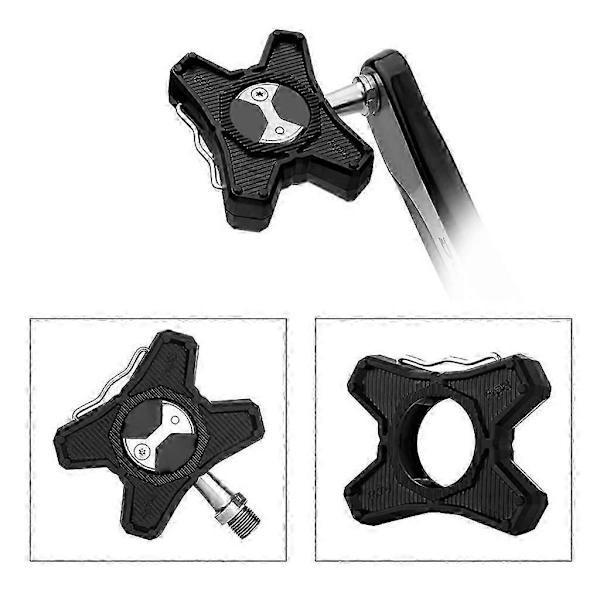 Passar Kompatibel med Speedplay Zero Pedaler, Cykelpedaler Platt Fäste Omvandlare Black