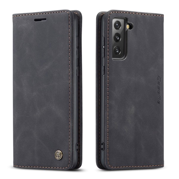 CaseMe Slim Plånboksfodral Samsung Galaxy S21 FE Svart
