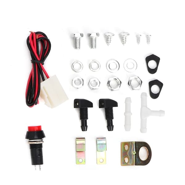 [RM]Universal Windshield Washer Pump 12V 1.8L Cleaning Kit