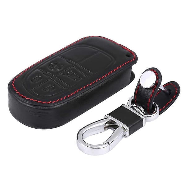 [RM] 4 Buttons PU Leather Car Key Case Holder Storage Bag Protector Universal