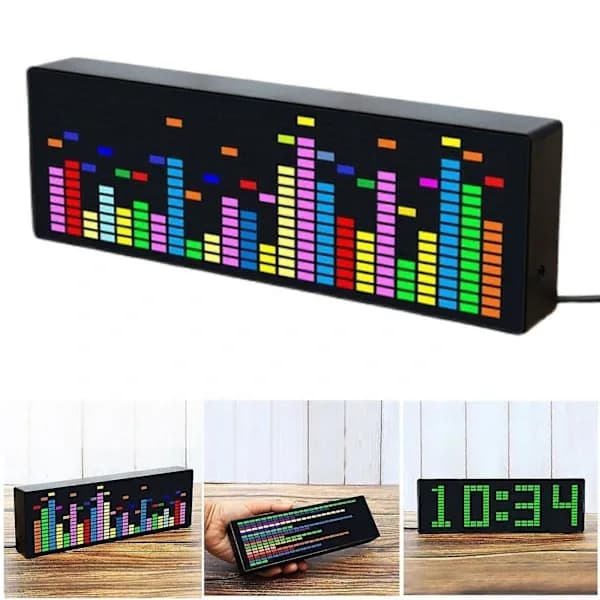 [RM](Pow yeah!) VFD Music Spectrum Indicator with RGB Display - Audio Level VU Meter Amplifier Board