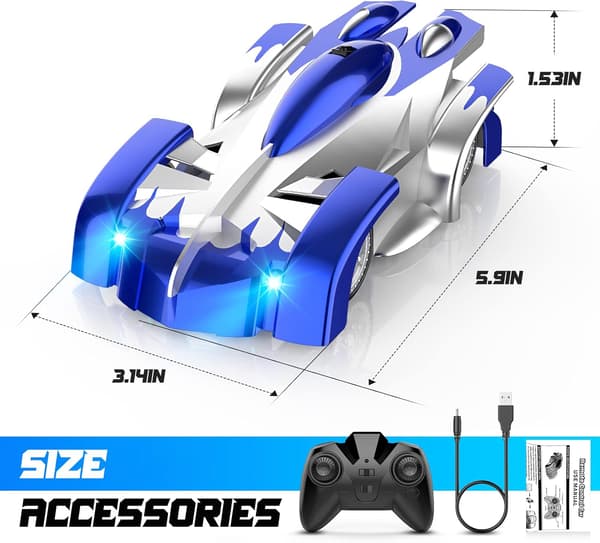 [RM]Wall Climbing Remote Control Car, 360° Rotating Dual Mode RC Stunt