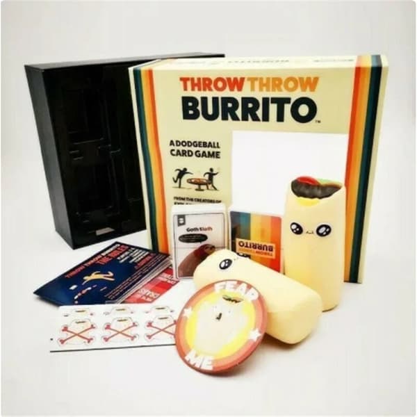[RM]Exploding Kittens Burrito Throwing -korttipeli aikuisille, teini-ikäisille ja lapsille, dodgeball-korttipeli, englanti