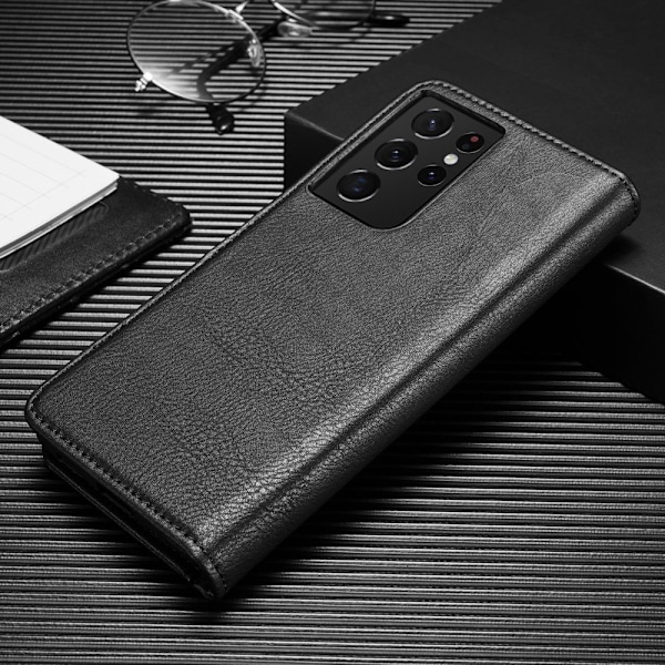 Samsung Galaxy S21 Ultra - DG.MING 2in1 Magnet Skal - Svart Black Svart