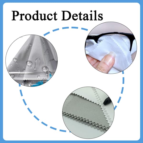 [RM] Reusable Soft for Cleaning, Maintaining Luster, Microfiber Polishing Cloths for Jewelry, Glasses, Electronics, Multifunctional Soft Microfiber