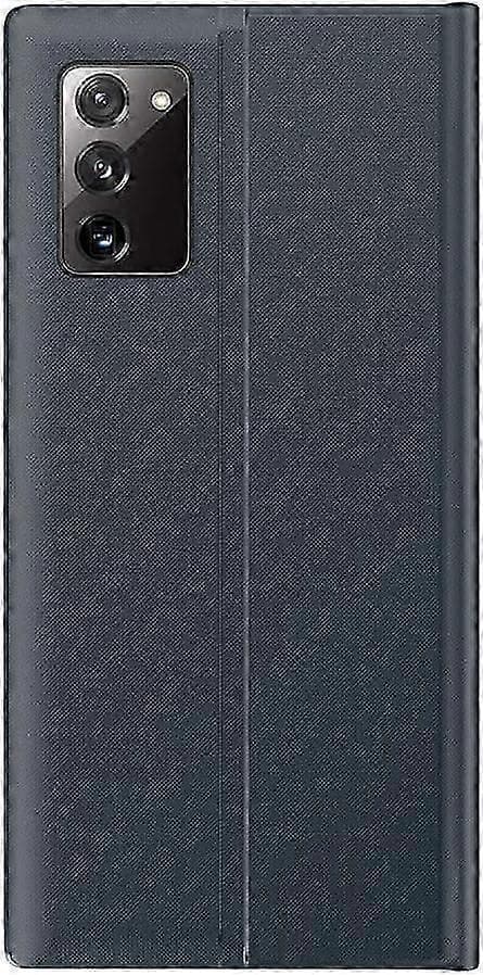 [RM]Samsung Galaxy S20 FE Smart View Flip Cover - Premium Leather Case, Mirror Window, Stylish, Protective Flip Case Navy Blue
