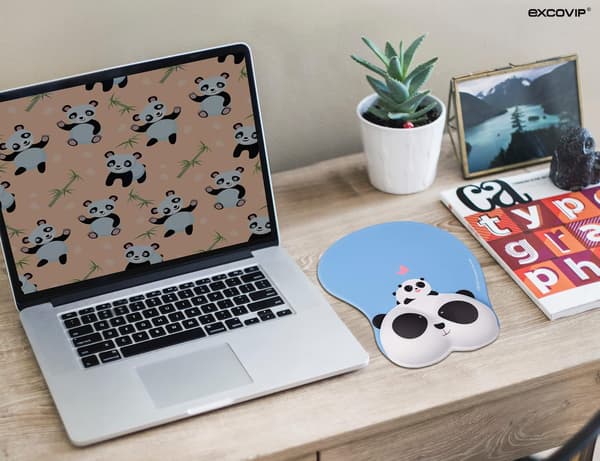 [RM]RIST Gel Håndleddsstøtte Musematte Søt Panda