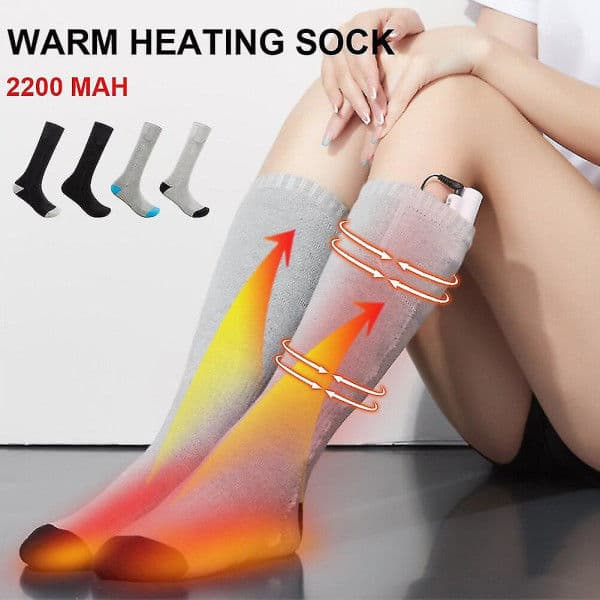 [RM]Heated Socks with Remote Control, Electric Heating Socks, Rechargeable_yux