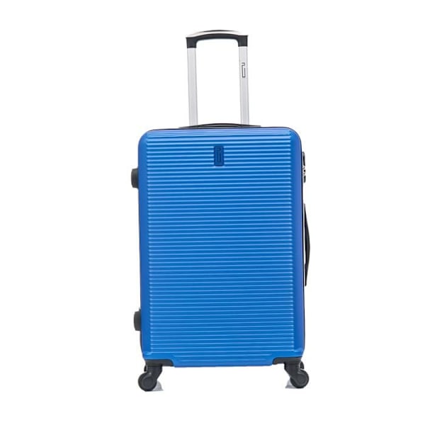 CELIMS FRANCE - Med Resväska 65cm | Weekendväska | ABS | 4 hjul 360° | Inbyggt lås | Blå Blå