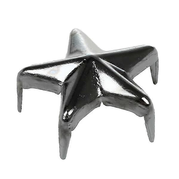 [RM]100 stk sølvstjerneformede nitter 9mm