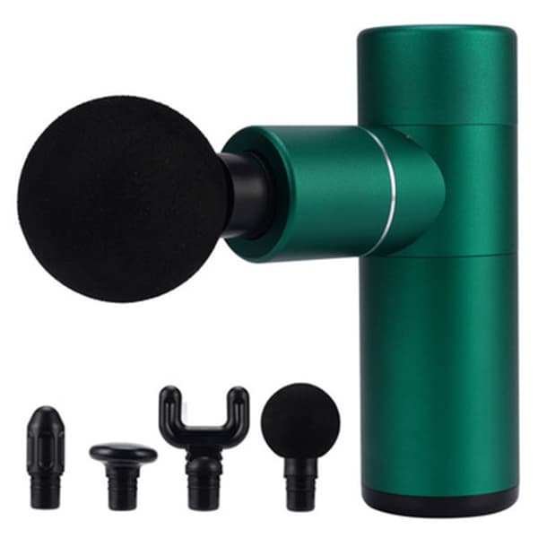 [RM] Massage Gun (multi-head) for deep muscle stimulation Röd