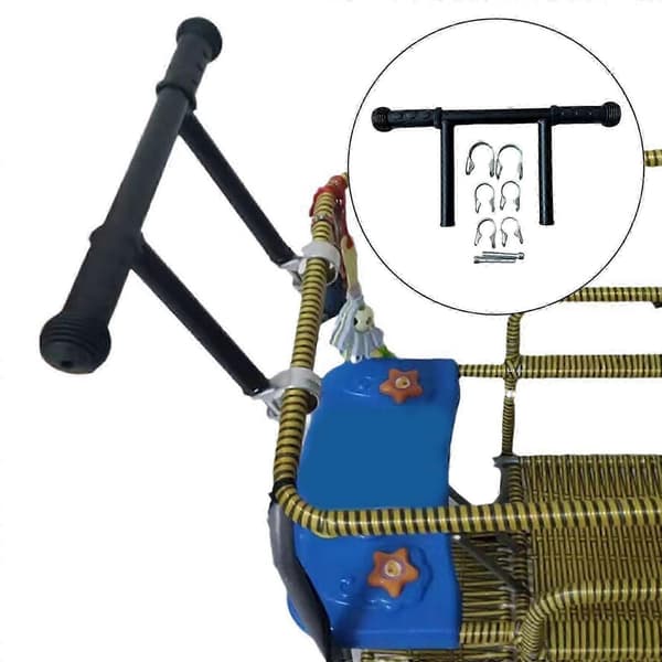 [RM] Stroller Extension Handle, Detachable Metal Armrest, Stroller Extension Handle, Stroller Accessories 3 Clips