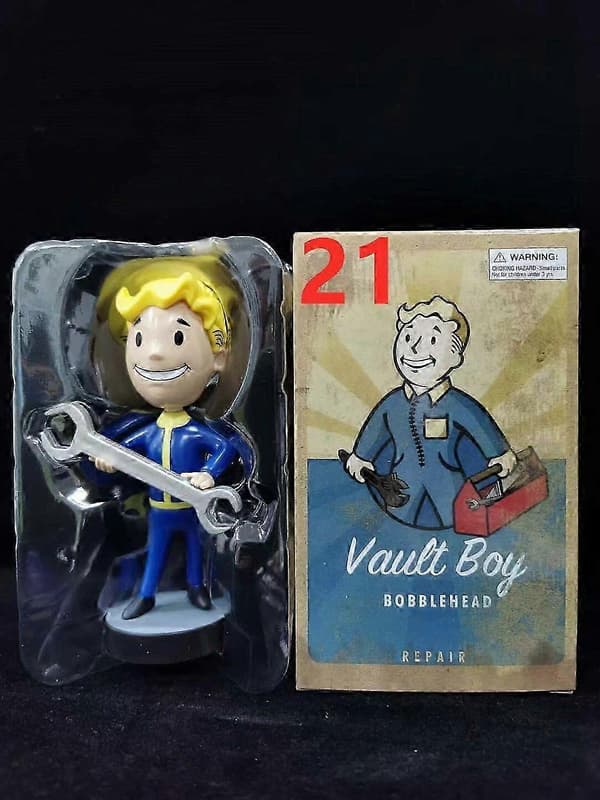 [RM]2025 Fallout Vault Boy Bobble Head PVC Actionfigur Samleobjekt Modell Leketøy