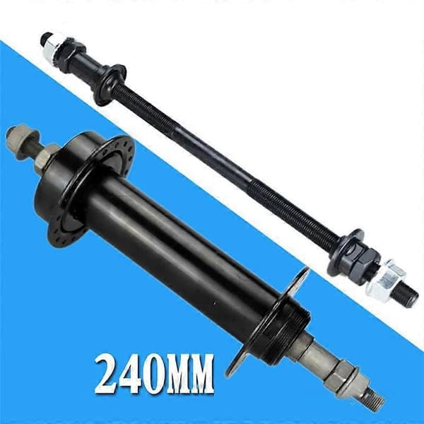 Forlenget 240mm snøsykkel bakaksel, ombygd solid aksel bakaksel