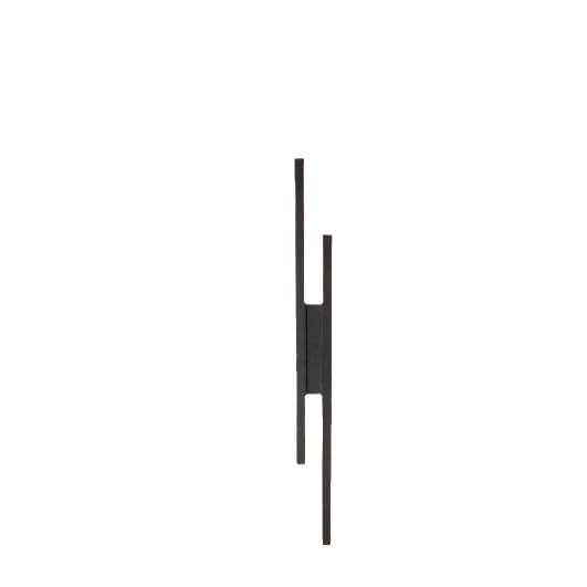 [RM]Indoor LED Wall Lamp, 16W Modern 3000K Warm Light, Black Acrylic