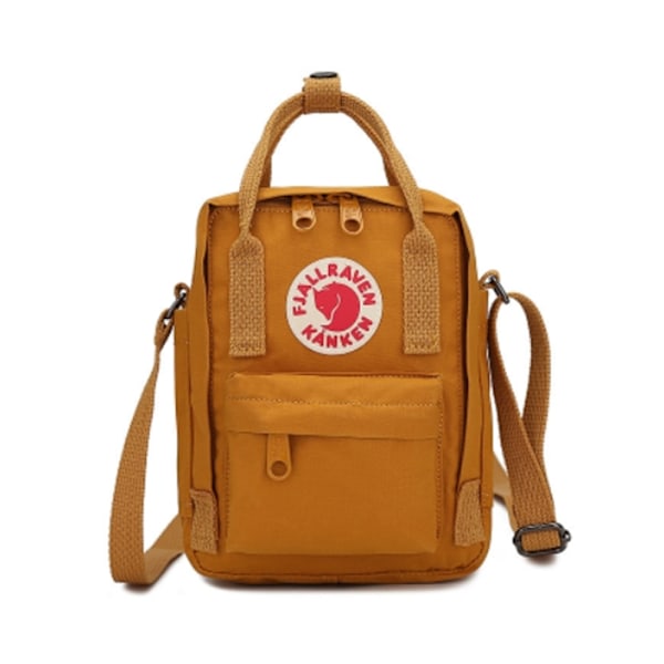 Dam Herr Utomhus Canvas Crossbody Väska Midjeväska Sportväska för Träning Resor Löpning Vandring Cykling, Vattentät Orange