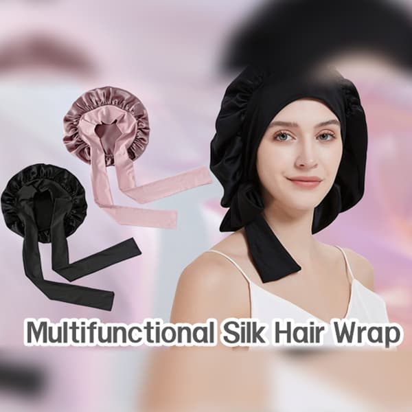 [RM] Night Cap Sleep Cap in 100% Silk Black Black 63