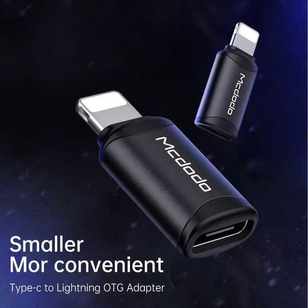 [RM]Mcdodo telefonadapter, USB-C-adapter for iPhone, svart