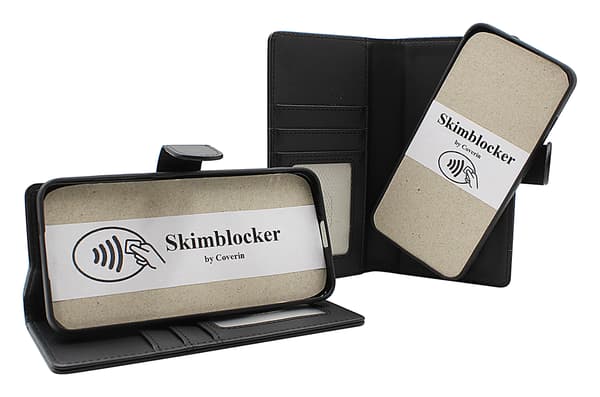 [RM]Skimblocker Samsung Galaxy S25 FE Magnet Wallet Case Svart