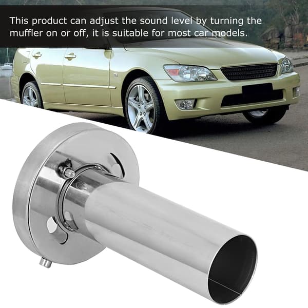 [RM]Adjustable Removable Round Head Exhaust Muffler Car Modification (4.5 inch)