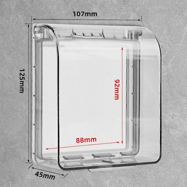 [RM]Self-adhesive protective cover for switch, plastic cover, socket, electrical contact, wall-perfect transparent
