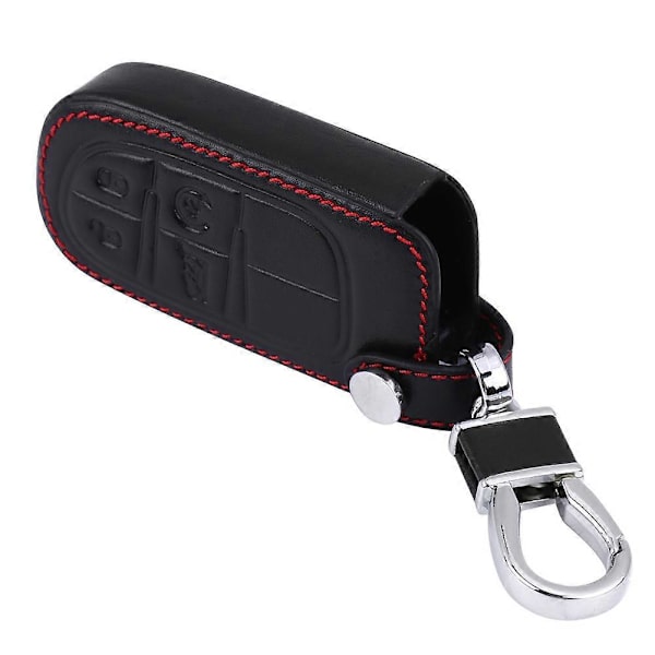 [RM] 4 Buttons PU Leather Car Key Case Holder Storage Bag Protector Universal