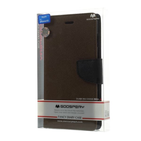 [RM]Mercury (Brown) iPhone 6 Plus Flip Case Brun brown