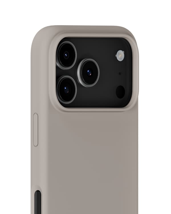 [RM]holdit iPhone 17 Pro Mobildeksel Silikon Taupe Mullvadsgrå Silikon