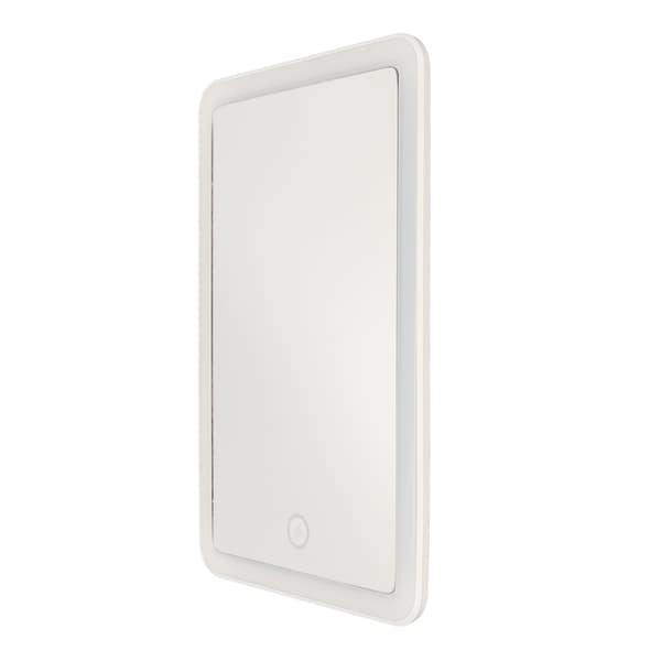 [RM]LED Makeup Mirror with Stepless Dimming, 180 Degree Rotation, Touch Button, USB Rechargeable, Illuminated Mirror 0.4