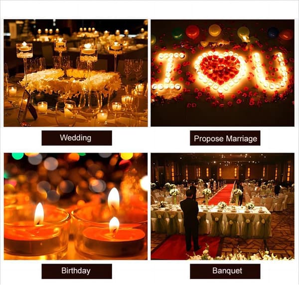 [RM]Rechargeable Tealights, 12 pcs Rechargeable Candles
