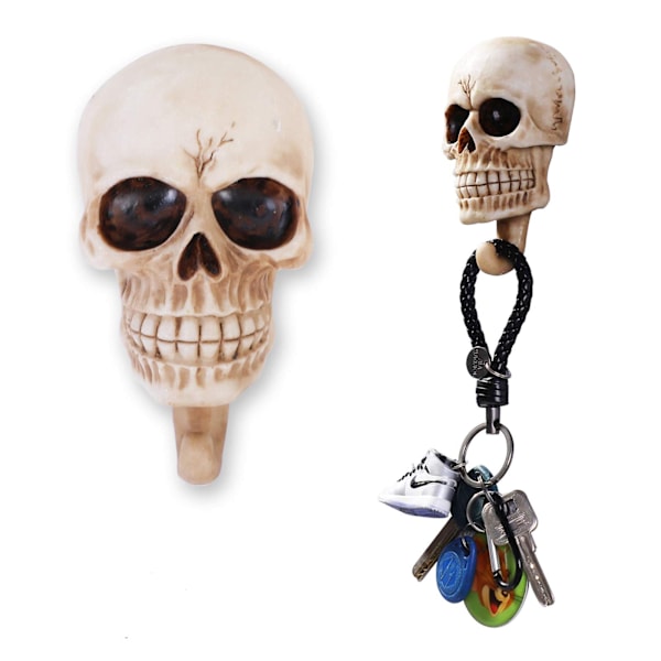 [RM]Skull Wall Hooks Key Hooks, Decorative Wall Mounted Key Holder Hat