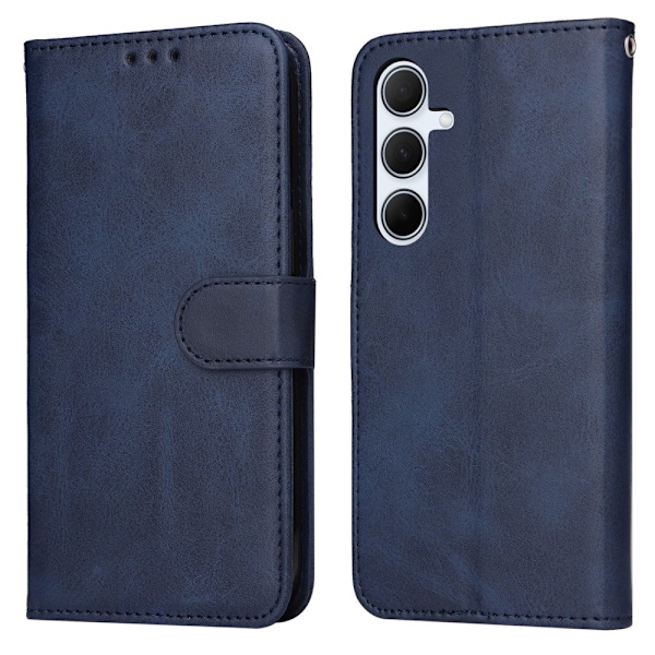 SKALO Samsung A56 5G PU Läder Plånboksfodral - Fler Färger Blue Blå