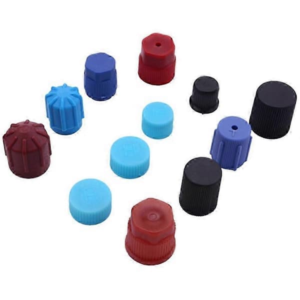 [RM]Car AC R134A 77 pcs AC A/C System Valve Core Dust Cap Set Air Seal