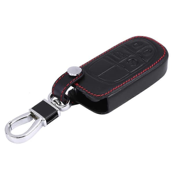 [RM] 4 Buttons PU Leather Car Key Case Holder Storage Bag Protector Universal