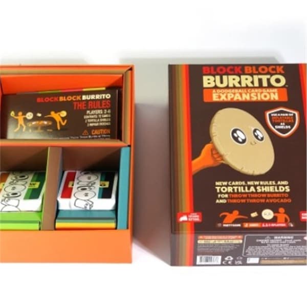 [RM]Exploding Kittens Burrito Throwing -korttipeli aikuisille, teini-ikäisille ja lapsille, dodgeball-korttipeli, englanti
