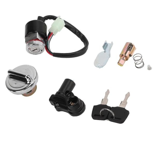 [RM]Ignition Lock Gas Cap Helmet Lock Kit for Dax Skyteam 50cc 125cc - Includes 2 Replacement Keys