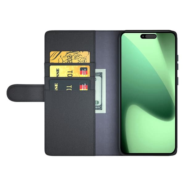 [RM]iPhone 17 Pro Max Deksel Premium Ekte Skinn Svart 89