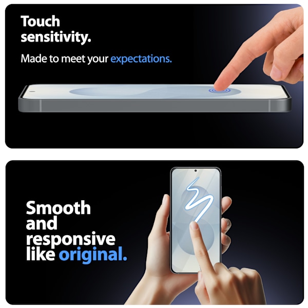 2-pack Samsung Galaxy S25 skärmskydd - härdat glas | [Automatisk installation] – bubbelfritt