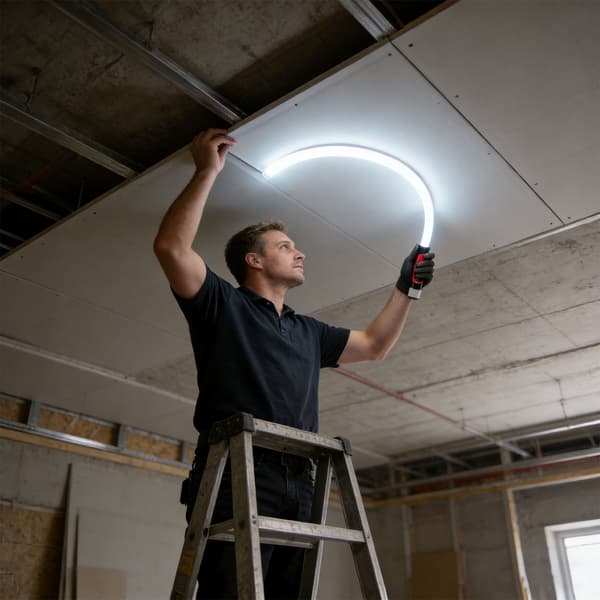 [RM]Portable Hands-Free LED Work Light with Integrated Hanging Hook, Adjustable Brightness, and Concentrated Light Beam for Illumination