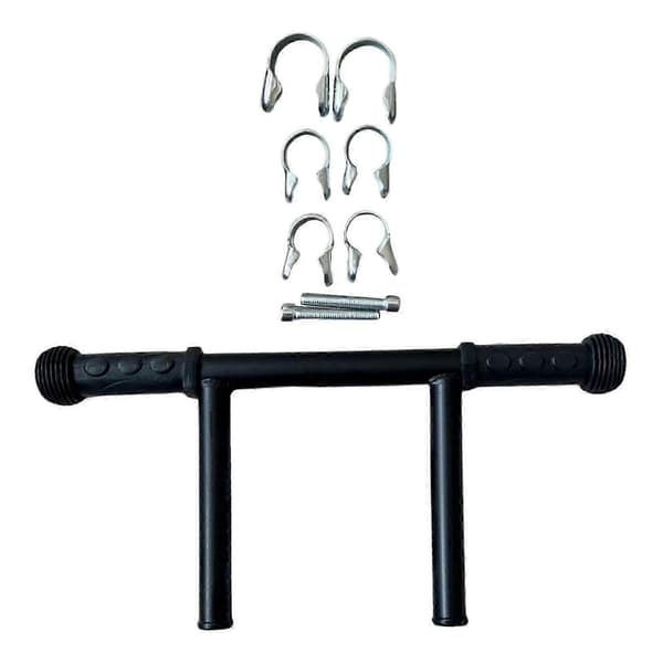 [RM] Stroller Extension Handle, Detachable Metal Armrest, Stroller Extension Handle, Stroller Accessories 3 Clips