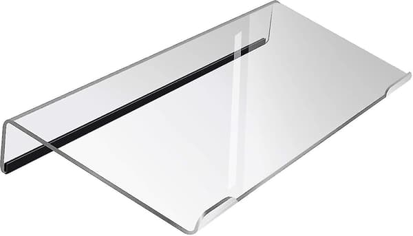 [RM]Computer Keyboard Stand - Transparent Acrylic Keyboard Tray with Rubber Strips