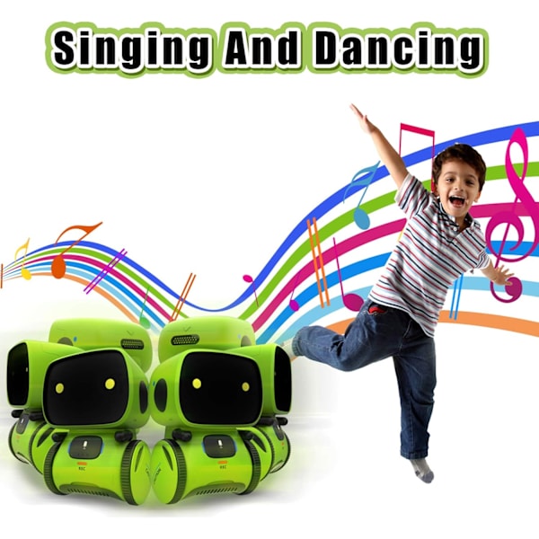 [RM]Kids Robot Toy, Interactive Voice Controlled Touch Sensor Smart Robotics with Singing, Dancing, Repeating, Speech Recognition and Recording