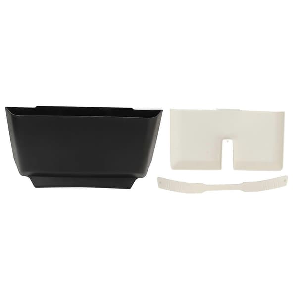 [RM]Under-Screen Storage Tray Large Capacity Non-Slip Under-Screen Storage Tray Replacement for Tesla Model 3 White Handle