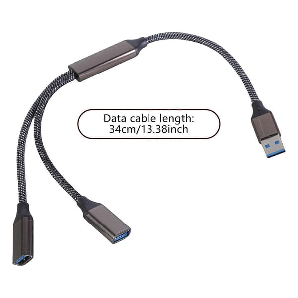 [RM]Fast USB3.0 Y Splitter Hub Cable for Efficient Device Charging and Data Sync on Computers and Game Consoles