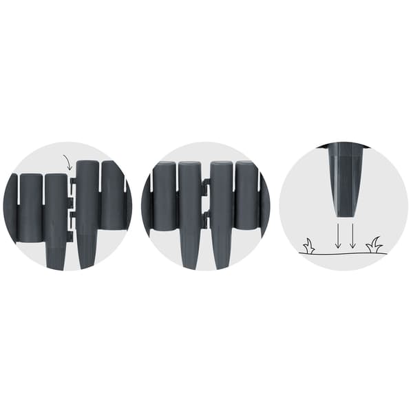 [RM] Plonos puutarhareunus 220 cm PL-961 harmaa 1000
