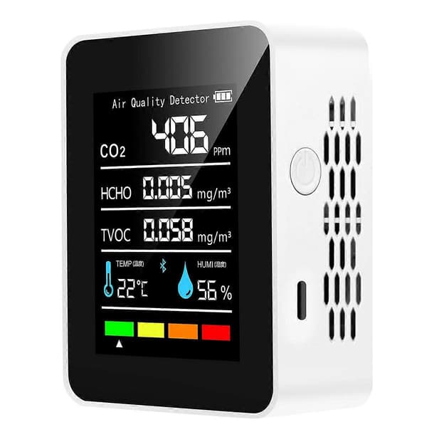 [RM]5-in-1 CO2 Meter Digital Temperature Humidity Tester Carbon Dioxide-B