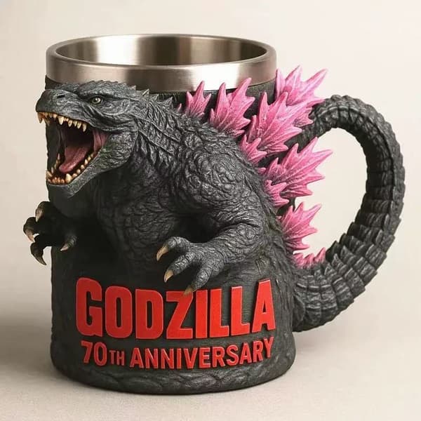 [RM]Godzilla 70th Anniversary 3D Mug, Pink